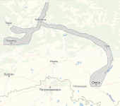 Карта глубин C-Map RS-Y513 Иртыш, Тобол, Тавда, Тура