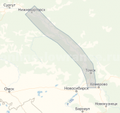 Карта глубин C-Map RS-Y524 Обь и Томь: Томск-Нижневартовск.